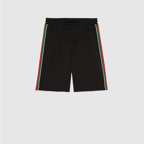 bermuda gucci masculino|GG jacquard jersey bermuda short in black .